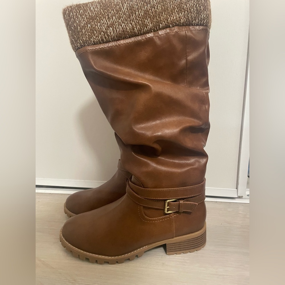 Maurice’s Brown Knee-High Women's Boots size 10 Wide Calf